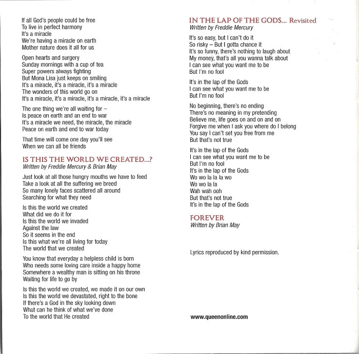 Queen  Forever : Booklet20